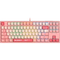 Клавиатура A4Tech Bloody S87 Energy Pink (Bloody BLMS Red Plus) фото 1